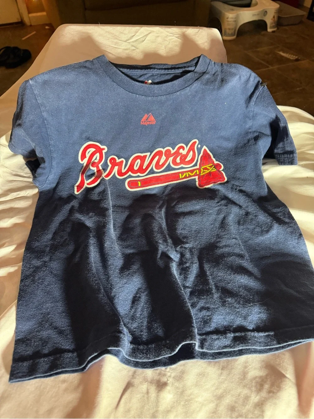 Atlanta Braves Kids Chipper Jones shirt with #10- youth small